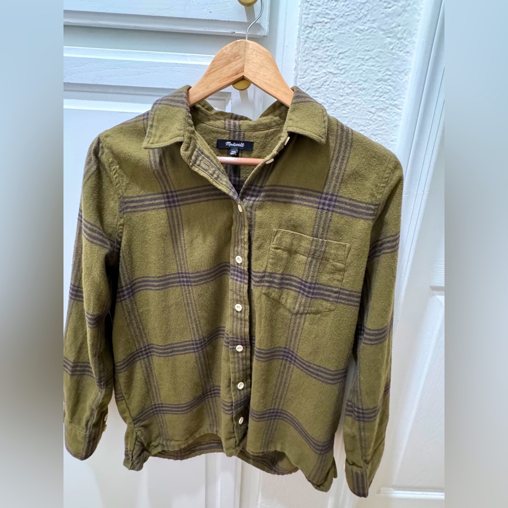 Madewell flannel shirt plaid shirt